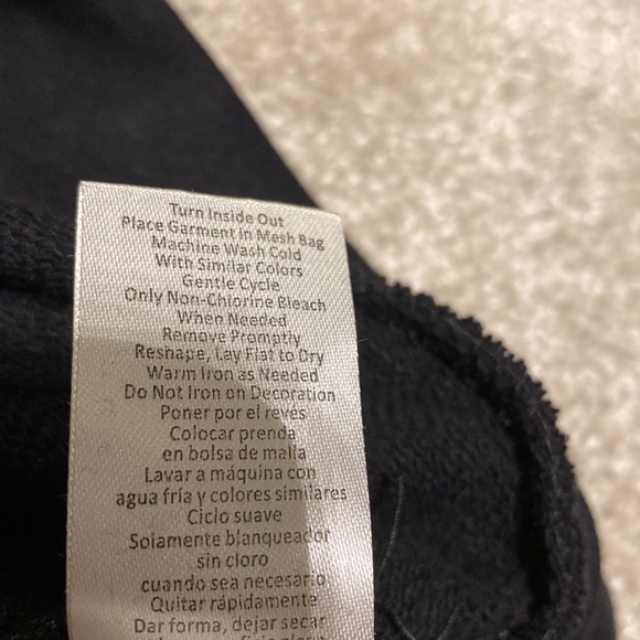 Venus XS Black Bedazzled Pocket Sweatshirt - Picture 15 of 15